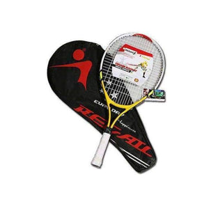 Planet Gates Yellow Handle 1 Pcs Teenager's Training Tennis Racket Aluminum Alloy Racquet with Bag for Chidlren New Beginners with free Carry Bag