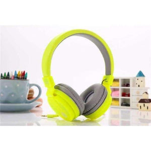 Planet Gates Yellow Headphones Candy Color Foldable Kids Headset with Mic Earphone for Mp3 Smartphone Girl Children Xiaomi