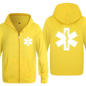 Planet Gates yellow hoodies 3 / L Emergency Ambulance Printed Hoodies Men Brand Fleece Long Sleeve Mens Jacket Sweatshirt Coat Winter Hoody Moletom Sudaderas