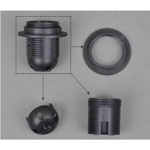 Planet Gates Yellow IWHD DIY Fitting E27 Lamp Bulb Holder E14 Black White 110v-220v Lighting Accessory Fitting E27 Socket Base Portalmapara