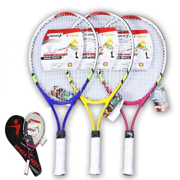 Planet Gates Yellow Junior Tennis Racquet Raquette Training Racket for Kids Youth Childrens Tennis Rackets with Carry Bag Hot