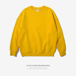 Planet Gates yellow / L INFLATION 2017 Winter Mens Hip Hop Solid Color  Hoodies Velvet Fabrics Sweatshirts 12 Solid Color  Winter Men Sweatshirts 166W17