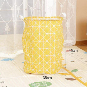Planet Gates Yellow L Large Laundry Basket Waterproof Dirty Clothes hamper For Toy Washing Basket Dirty Clothes Sundries Storage Baskets Box