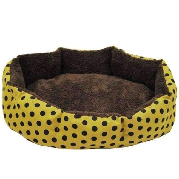 Planet Gates Yellow / L Leopard Print Pet Cat and Dog Bed Pink Blue Yellowish brown, Deep pink SIZE S M L XL Puppy House New