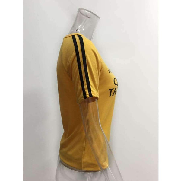 Planet Gates Yellow / L Quentin Tarantino yellow t shirt 90s women fashion tees goth grunge tops camisetas tumblr art slogan shirt