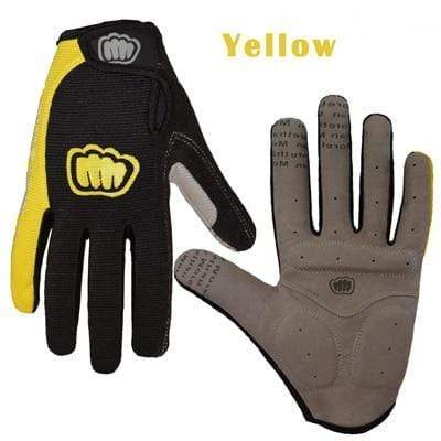 Planet Gates Yellow / L Women Men Winter Cycling Gloves Full Finger Bicycle Gloves Anti Slip Gel Pad Motorcycle MTB Road Bike Gloves M-XL Summer Gloves