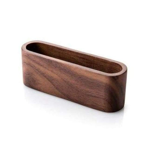 Planet Gates Yellow Large Capacity Desktop Quality Wooden Business Card Case Office Accessories School Supplies Stationery