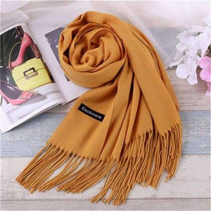 Planet Gates Yellow Luxury Brand Scarf Unisex 2018 Female Male Best Quality Wool Cashmere Scarf Pashmina Tassels Women Men Wrap Shawl S-11