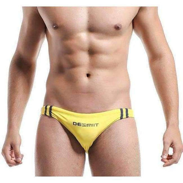 Planet Gates Yellow / M DESMIIT Men's Bikini Beach Swimming Brief New Summer Men's Swimwear Low Waist Diving Swimsuit for Men DT31 Dropshipping