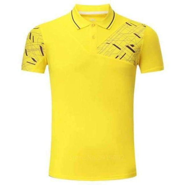 Planet Gates yellow / M Golf shirts mens golf polo shirt sport golf wear men ropa de golf para hombre sportwear Polo Shirt Tennis T Shirt Clothing