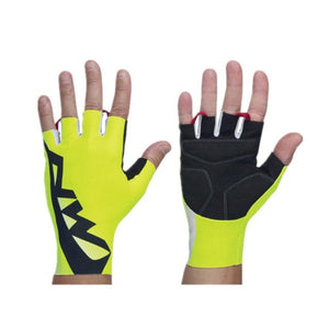 Planet Gates yellow / M Half Finger Cycling Gloves Comfortable Breathable Sports Bike Gloves for Men Women Non-slip Shockproof Guantes Ciclismo