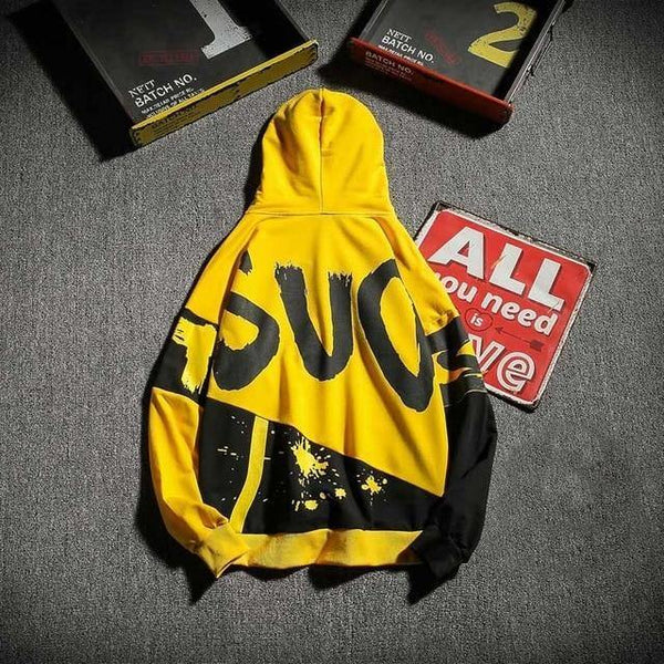 Planet Gates Yellow / M Hoodie Men Hip hop Oversized Fashion Brand Hooded Sweatshirt pullover Streetwear Hoodie Men Hoodies Sweatshirts 5XL