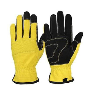 Planet Gates Yellow / M Mechanical  Running  Gloves Sports Outdoor Deerskin Leather Moto Racing Cycling Bike Gloves For Men Women