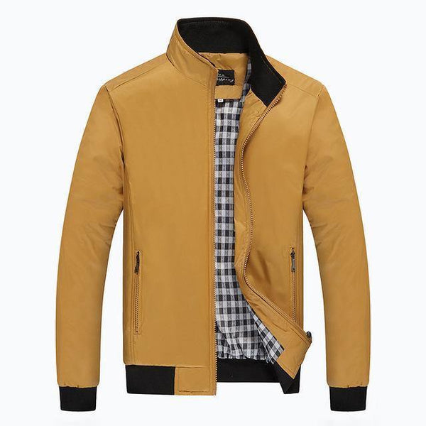 Planet Gates Yellow / M Men's Jackets Men Casual Coats Men's Fashion Windbreaker Brand Clothing Male Slim Coats Plus Size M 5XL