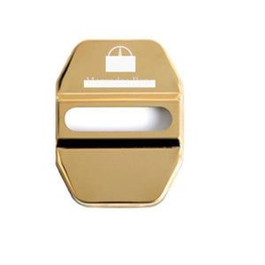Planet Gates yellow mb 4pcs Car Door Lock Protective Cover Universal for Mercedes Benz 90% Model AMG 304 Stainless Steel Door Lock Cap Decoration Cover