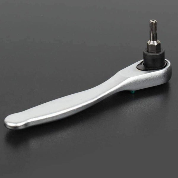 Planet Gates Yellow Multi Tool 12 In 1 Ratchet Screwdriver Set Ratchet Handle 10Pcs Torx Bit Set for Screwdriver Multitool Phone Repair Hand Tool