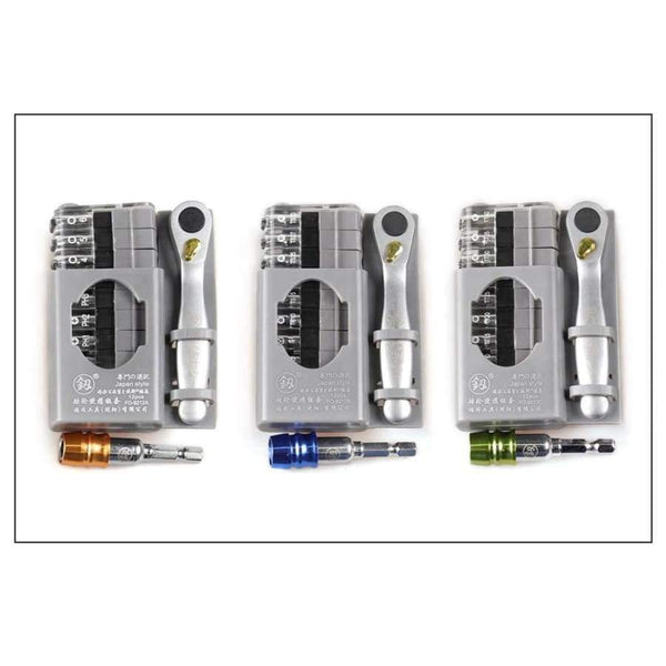 Planet Gates Yellow Multi Tool 12 In 1 Ratchet Screwdriver Set Ratchet Handle 10Pcs Torx Bit Set for Screwdriver Multitool Phone Repair Hand Tool