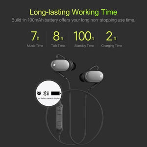 Planet Gates Yellow Mutto Sports Bluetooth Earphone, ROCK Space Series Luxury Bluetooth 4.1 IPX 4 In Ear Sport Bluetooth Earphone