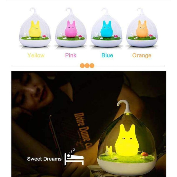 Planet Gates Yellow Night Lamp Hot Sale  LED Night Light Touch Sensor Rechargeable  Bird Cage  For Baby Bedroom Sleep For Gift Free Shipping