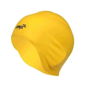 Planet Gates Yellow / One Size / China Flexible Silicone Waterproof Swimming Cap Swimwear/hat Cover Ear Swim for Men women Unisex Adult  long short hair