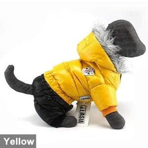Planet Gates Yellow PETASIA / S (10) Winter Pet Dog Clothes Super Warm Down Jacket For Small Dogs Waterproof Dog Coat Thicker Cotton Hoodies For Chihuahua