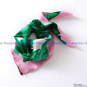 Planet Gates Yellow Printed Small Square Silk Scarf Women Neckerchief 100% Silk Twill Scarves & Wraps Bandana Foulard Fabulous Accessories