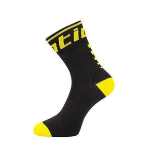 Planet Gates Yellow Professional Cycling Socks Women Men Racing Road  Bicycle Bike Socks Anti-sweat Running Sport Socks Accessories