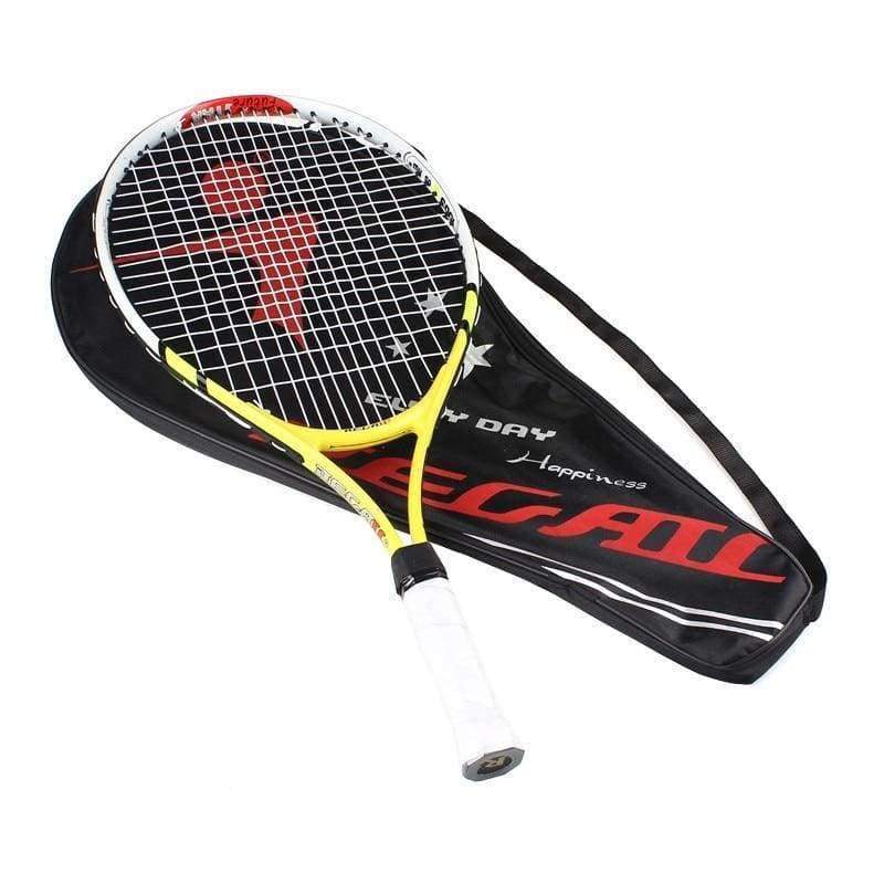 Planet Gates Yellow Quality 1x New Junior Tennis Racquet Raquette Training Racket for Kids Youth Childrens Tennis Rackets with Carry Bag Hot