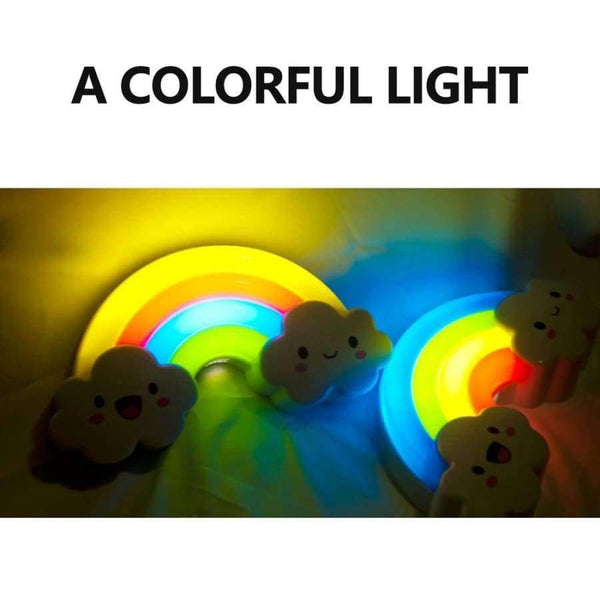 Planet Gates Yellow Rainbow Lamp LED Night Light for Bedroom Children kids baby Ambient Emergency light Can charge for gift  LAOPAO