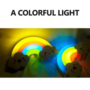 Planet Gates Yellow Rainbow Lamp LED Night Light for Bedroom Children kids baby Ambient Emergency light Can charge for gift  LAOPAO