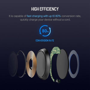 Planet Gates Yellow ROCK Qi Wireless Charger for iPhone X 8 for Samsung Galaxy Note 8 S8 S7 S6 Edge Mobile Phone Desktop 5W Wireless Charging