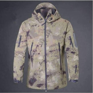 Planet Gates Yellow ruins / XS Army Camouflage Coat Military Jacket Waterproof Windbreaker Raincoat Hunt Clothes Army  Men Outerwear Jackets And Coats