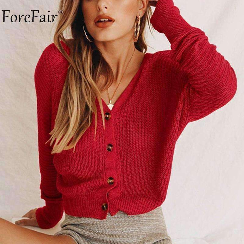 Planet Gates Yellow / S Casual Cardigan Sweater Women Autumn Long Sleeve Crop Top Lantern Sleeve Coat Knitted Female Jumper Ladies Sweater Coat