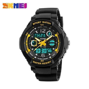 Planet Gates Yellow S Kids Watches Anti-Shock 5Bar Waterproof Outdoor Sport Children Watches Fashion Digital Watch Relogio Masculino 0931