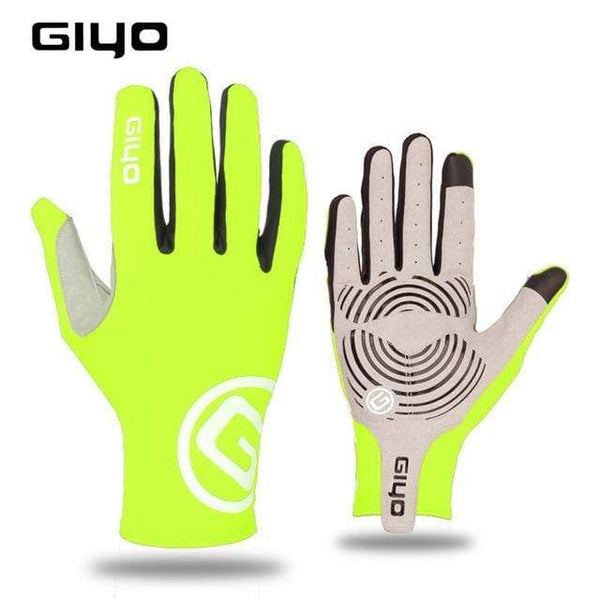 Planet Gates Yellow / S Touch Screen Long Full Fingers Gel Sports Cycling Gloves Women Men Bicycle Gloves Mtb Road Bike Riding Racing Gloves