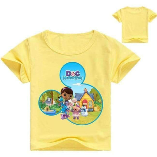 Planet Gates Yellow Shirt / 5 Cotton T-shirts Leggings for Girls Flower Pants for Girls Children Cartoon Tinycottons Leginsy Kids Sport Suit