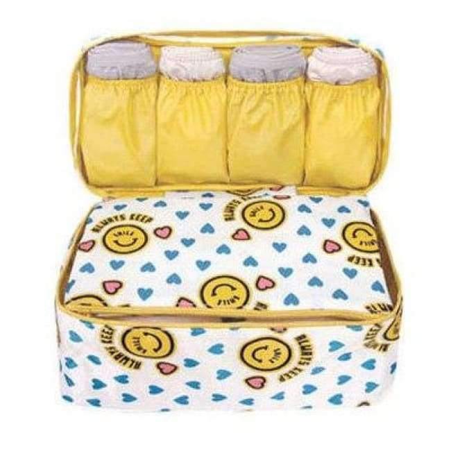 Planet Gates brown leopard Travel Stroage Bag Lady Make up cosmetic Toiletries Clothes Bra organization Weekend Overnight Underwear Accessories