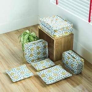 Planet Gates yellow Smile 6PCS Men and Women Travel  Bag Clothes Underwear Bra Packing Cube Luggage Organizer Pouch Family Closet Divider Organiser Bags