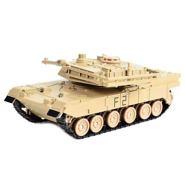 Planet Gates Yellow Toy Vehicle Military Tiger Metal Tank Model Diecast with light and sound, Pullback 15CM