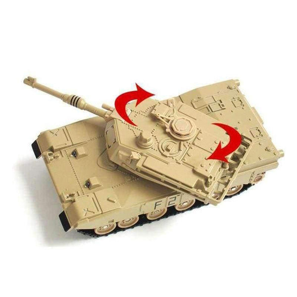 Planet Gates Yellow Toy Vehicle Military Tiger Metal Tank Model Diecast with light and sound, Pullback 15CM