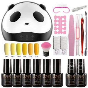 Planet Gates Yellow UV Gel Nail Art Kits 36w Nail Dryer Lamp Manicure UV Gel Polish Set For Nail Extension Varnish Lacquer Manicure Tools Kit