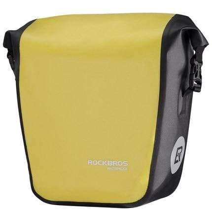 Planet Gates Yellow Waterproof Bicycle Bag 10-18L Portable Bike Bag Pannier Rear Rack Tail Seat Trunk Pack Cycling MTB Bag Bike Accessories