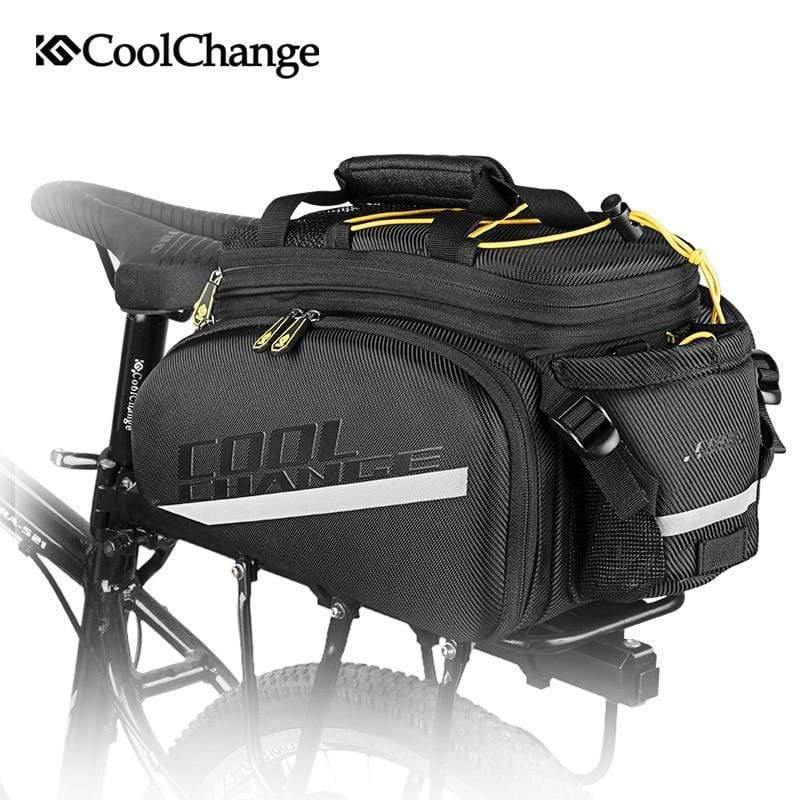 Planet Gates Yellow Waterproof Bicycle Bag 35L Multifunction Portable Cycling Rear Seat Tail Bag Bike Bag Shoulder Handbag Accessories