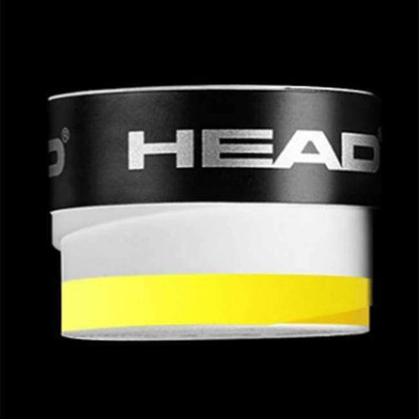 Tennis Racket Padel Accessories Head 10 Pcs/set Anti Slip Shock Absorber Raquete De Tennis Grip Badminton Training - Yellow-White