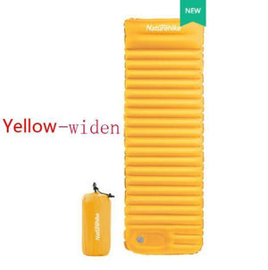 Planet Gates Yellow-widen Outdoor Push Inflatable Camping Mat Tent Outdoor Envelope Waterproof Sleeping Pad Picnic Folding Mattress NH18Q001-D