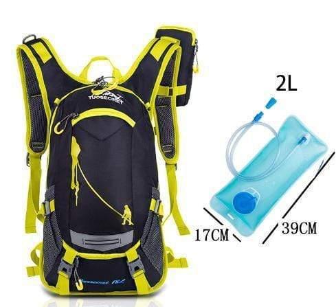 Planet Gates yellow with water ba 18L Waterproof Backpack outdoor sport backpack water bag camping hiking cycling water backpack