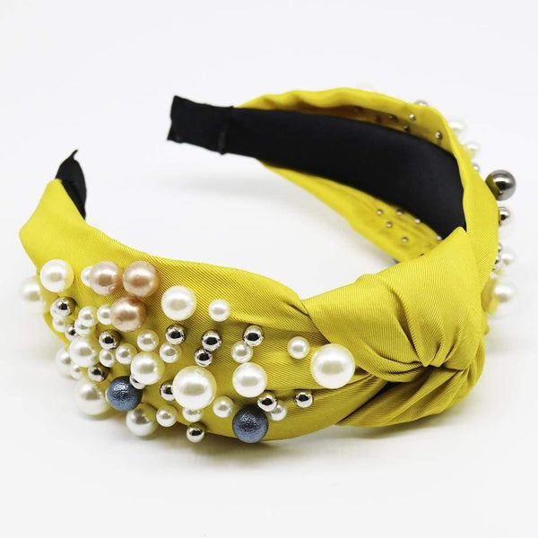 Women Elegant Pearls Simple Hairbands Noble Headband Hair Hoops Holder Ornament Head Ties Lady Fashion Head Accessories