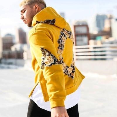 Planet Gates Yellow / XL Mens Sweatshirt Long Sleeve Autumn Loose Hoodies Printing Blouse Tracksuits Sweatshirts Big Size Hoodies Men MWW161