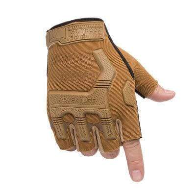 Planet Gates Yellow / XL Tactical Gloves Camouflage Military Mittens For Fitness Gym Male Antiskid Motocycle Men Women Moto Half Finger Gloves