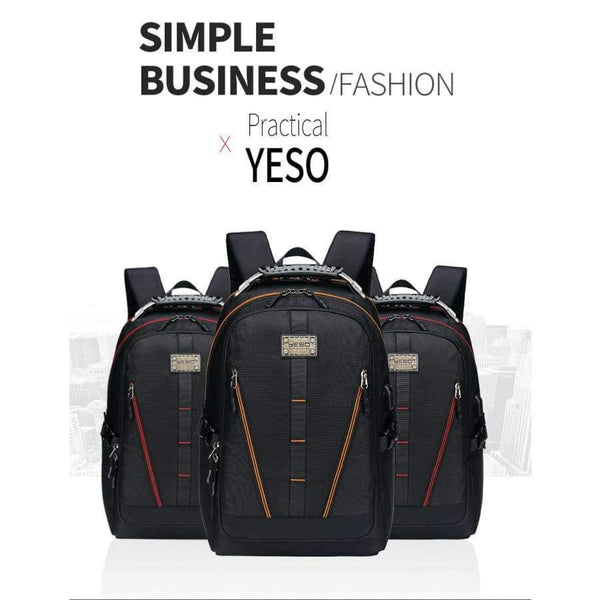 Planet Gates YESO USB Charging Backpack Men Large Capacity Multifunction Teenager Waterproof Oxford Travel Laptop Backpacks For Women Men Bag